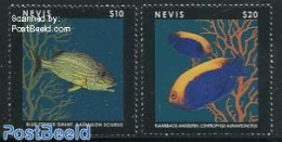 Nevis 2013 Definitives, Fish 2v, Mint NH, Nature - Fish - Fishes