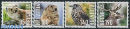 Switzerland 2014 Animals 4v, Mint NH, Nature - Animals (others & Mixed) - Birds - Deer - Unused Stamps
