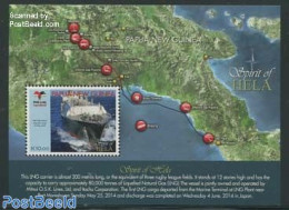 Papua New Guinea 2014 Spirit Of Hela S/s, Mint NH, Transport - Various - Ships And Boats - Maps - Bateaux