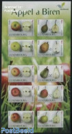 Luxemburg 2015 Apples And Pears 10v S-a Booklet, Mint NH, Nature - Fruit - Stamp Booklets - Ongebruikt