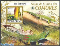 Comoros 2009 Lizards S/s, Mint NH, Nature - Reptiles - Comores (1975-...)
