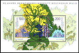 RFA Bloc Obl Yv:37 Mi:38 50 Jahre Schutzgemeinschaft Deutscher Wald (Fdc) Bonn 05-05-97 - 1991-2000