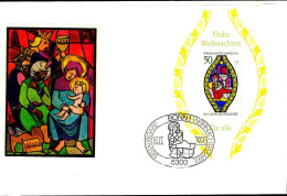 RFA Bloc Obl Yv:12 Mi:13 Frohe Weinachten Für Alle (TB Cachet à Date) Fdc Bonn 16-11-76 - 1959-1980