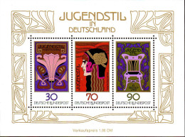 RFA Bloc N** Yv:13 Mi:14 Jugendstil In Deutschland - 1959-1980