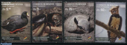 Bolivia 2015 Endangered Animals 4v, Mint NH, Nature - Animals (others & Mixed) - Birds - Birds Of Prey - Insects - Bolivië