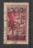 GRAND LIBAN - 1928-30 - Poste Aérienne PA N°YT. 35 - Avion 10pi Brun-lilas - Oblitéré / Used - Gebruikt