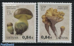 Lithuania 2016 Mushrooms 2v, Mint NH, Nature - Mushrooms - Mushrooms