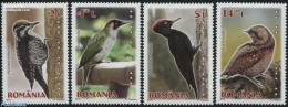 Romania 2016 Woodpeckers 4v, Mint NH, Nature - Birds - Unused Stamps