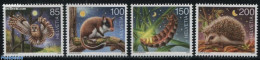 Switzerland 2016 Night Animals 4v, Mint NH, Nature - Animals (others & Mixed) - Birds - Birds Of Prey - Hedgehog - Ins.. - Unused Stamps