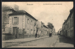 CPA Ermont, La Mairie Et La Rue De Sannois  - Sannois