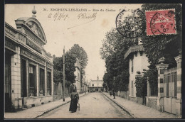 CPA Enghien-les-Bains, Rue Du Casino, Vue De La Rue  - Enghien Les Bains