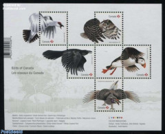 Canada 2016 Birds S/s, Mint NH, Nature - Birds - Birds Of Prey - Owls - Ungebraucht