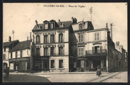 CPA Villiers-Le Bel, Place De L`Eglise  - Villiers Le Bel
