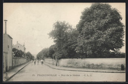 CPA Franconville, Rue De La Station, Vue De La Rue  - Franconville