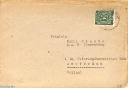 Germany, Empire 1948 Envelope And Letter To Amsterdam, Postal History - Autres & Non Classés