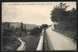 CPA Vétheuil, Route De Saint-Martin Et Du Talus  - Autres & Non Classés