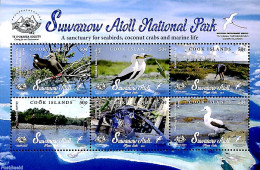Cook Islands 2019 Suwarrow Atoll National Park 6v M/s, Mint NH, Nature - Birds - National Parks - Nature