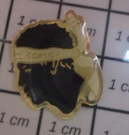 613G Pin's Pins / Beau Et Rare / AUTRES / TETE DE MAURE CORSICA CORSE - Otros & Sin Clasificación