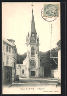 CPA Vigny, L`Église, L'Église Im Sonnenschein  - Vigny