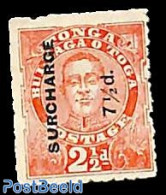 Tonga 1895 7.5d On 2.5d, Stamp Out Of Set, Unused (hinged) - Other & Unclassified