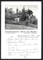 AK Bärenfels I. Erzgeb., Hotel Haus Am Walde Von I. Schubert  - Autres & Non Classés