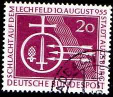 RFA Poste Obl Yv:  92 Mi:216 Schlacht Auf Dem Lechfeld (TB Cachet Rond) - Gebraucht