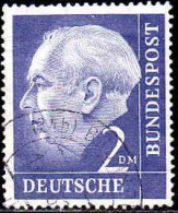 RFA Poste Obl Yv:  72A Mi:195 Theodor Heuss (TB Cachet Rond) - Used Stamps