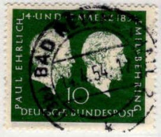 RFA Poste Obl Yv:  73 Mi:197 Paul Ehrlich & Emil Von Behring (TB Cachet Rond) - Used Stamps