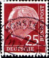 RFA Poste Obl Yv:  69A Mi:186 Theodor Heuss (TB Cachet Rond) - Oblitérés