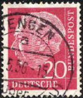 RFA Poste Obl Yv:  69 Mi:185 Theodor Heuss Tengen (Beau Cachet Rond) - Used Stamps