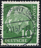 RFA Poste Obl Yv:  67 Mi:183 Theodor Heuss Frankfurt 2-11-57 (TB Cachet Rond) - Gebruikt