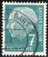 RFA Poste Obl Yv:  65A Mi:181 Theodor Heuss (Beau Cachet Rond) - Used Stamps