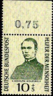 RFA Poste N** Yv:  99 Mi:223 Adolf Kolping Prêtre Catholique Bord De Feuille - Unused Stamps