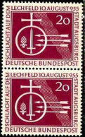 RFA Poste N** Yv:  92 Mi:216 Schlacht Auf Dem Lechfeld Paire - Unused Stamps
