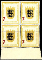 RFA Poste N** Yv:  89 Mi:212 Landesausstellung Baden-Württemberg Stuttgart Bloc De 4 Bord De Feuille - Unused Stamps