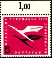 RFA Poste N** Yv:  81 Mi:205 Deutsche Lufthansa Bord De Feuille - Ongebruikt