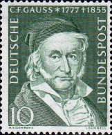RFA Poste N** Yv:  80 Mi:204 Carl Friedrich Gauss Astronome & Mathématicien - Unused Stamps