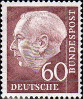 RFA Poste N** Yv:  71B Mi:190 Theodor Heuss 20x24 - Unused Stamps