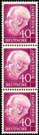 RFA Poste N** Yv:  71 Mi:188 Theodor Heuss 20x24 3 Se Tenant - Unused Stamps