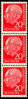 RFA Poste N** Yv:  69 Mi:185 Theodor Heuss 3 Se Tenant - Unused Stamps