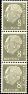 RFA Poste N** Yv:  66 Mi:182 Theodor Heuss 3 Se Tenant - Unused Stamps