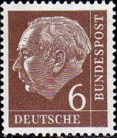 RFA Poste N** Yv:  65 Mi:180 Theodor Heuss (Dent(s) 1 Peu Courte) - Unused Stamps