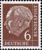 RFA Poste N** Yv:  65 Mi:180 Theodor Heuss - Unused Stamps