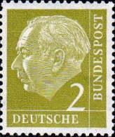RFA Poste N** Yv:  62A Mi:177 Theodor Heuss - Unused Stamps