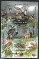 Czech Republic 2009 Krivoklastko Park S/s, Mint NH, Nature - Animals (others & Mixed) - Butterflies - Owls - Sonstige & Ohne Zuordnung