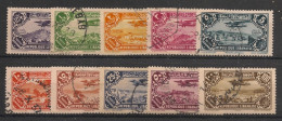 GRAND LIBAN - 1930-31 - Poste Aérienne PA N°YT. 39 à 48 - Série Complète - Oblitéré / Used - Gebruikt