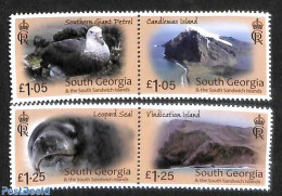 South Georgia / Falklands Dep. 2023 Candlemas Isles III 4v (2x[:]), Mint NH, Nature - Birds - Sea Mammals - Other & Unclassified