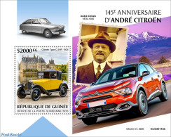 Guinea, Republic 2023 145th Anniversary Of André Citroën, Mint NH, Transport - Automobiles - Auto's