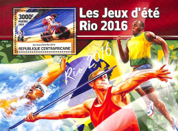 Central Africa 2016 Olympic Summer Games S/s, Mint NH, Sport - Cycling - Olympic Games - Cyclisme