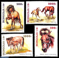 Mongolia 2023 Horses 4v, Mint NH, Nature - Horses - Mongolia